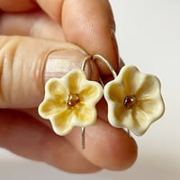 Image 1 of Ivory Flower Earrings