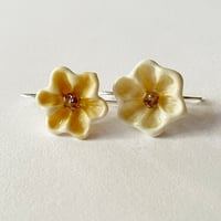 Image 3 of Ivory Flower Earrings