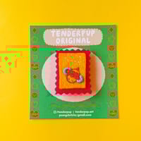 Image 2 of Bee Stamp Brooch