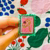 Image 2 of Ladybug Stamp Brooch