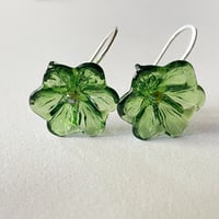 Image 5 of Flower Earrings - Sage Green