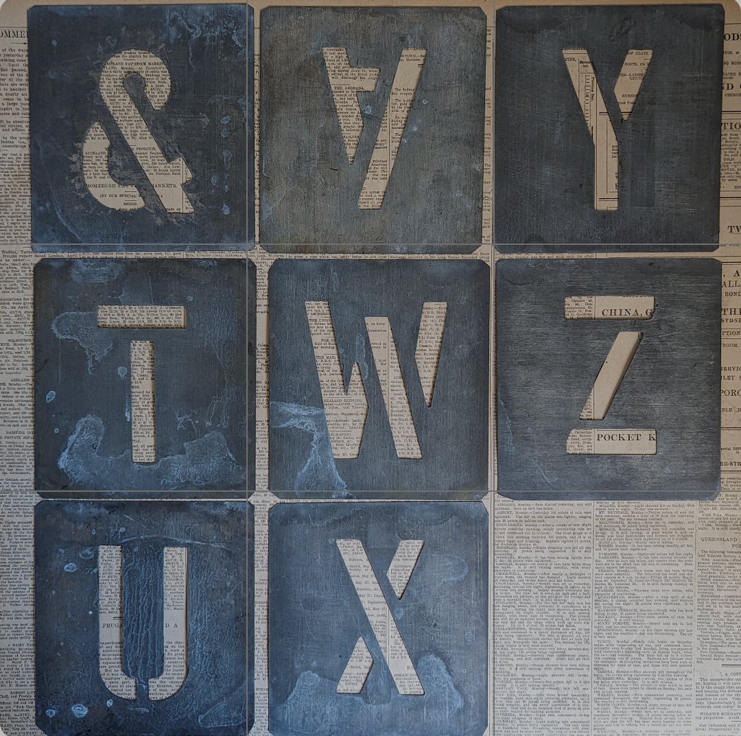 Image of Farm stencil box
