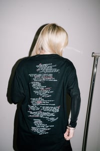 Image 4 of TEXT TEE BLACK