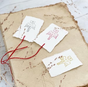 Image of LES ETIQUETTES oiseau messager