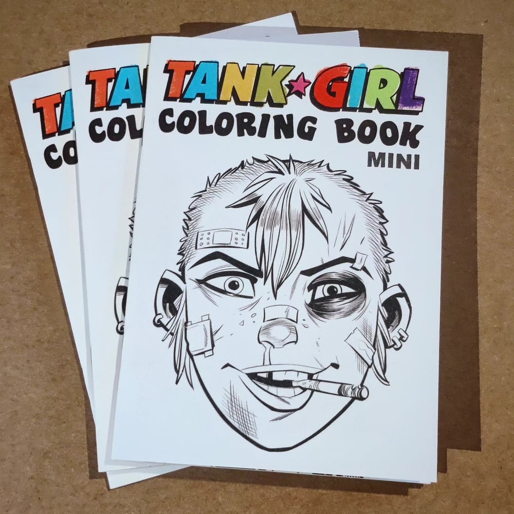 Image of TANK GIRL WOT-NOTS - ARCHIVE GOODIES including MINI COLOURING BOOK