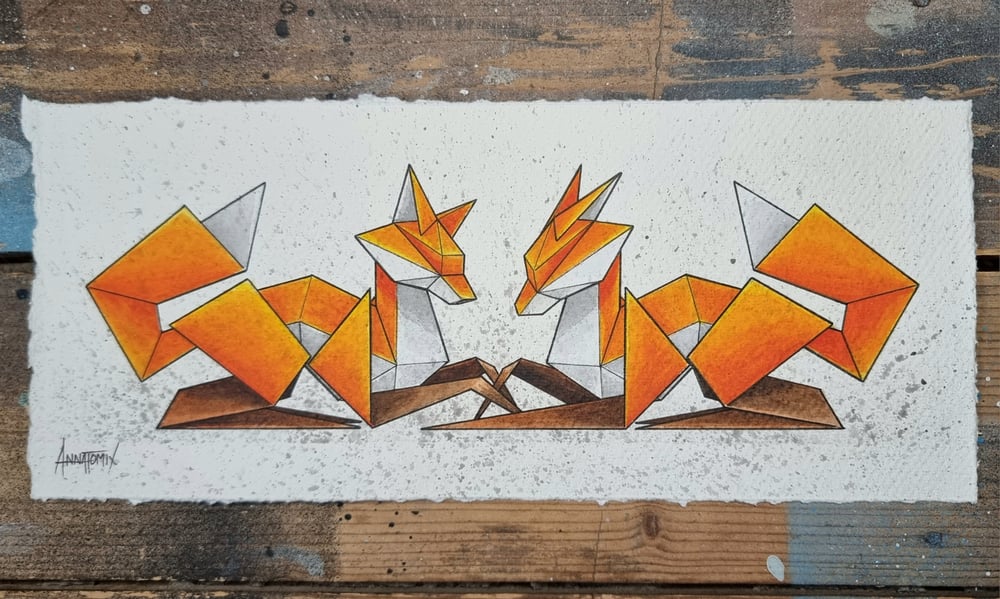 Image of "Little Lovers #1" original watercolour