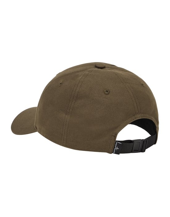 Image of STONE ISLAND 99661  6-PANEL CAP MILITARY GREEN