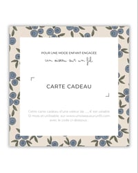 LES CARTES CADEAUX • motif bleuets