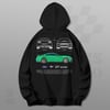 Cars and Clo - Ford Mustang Shelby GT500 Blueprint Hoodie Black