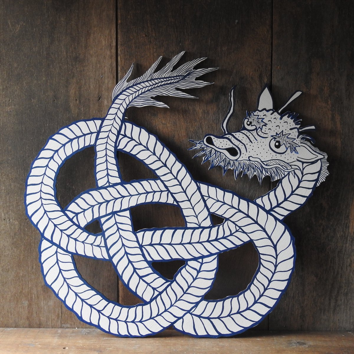 Image of extra large rope knot dragon