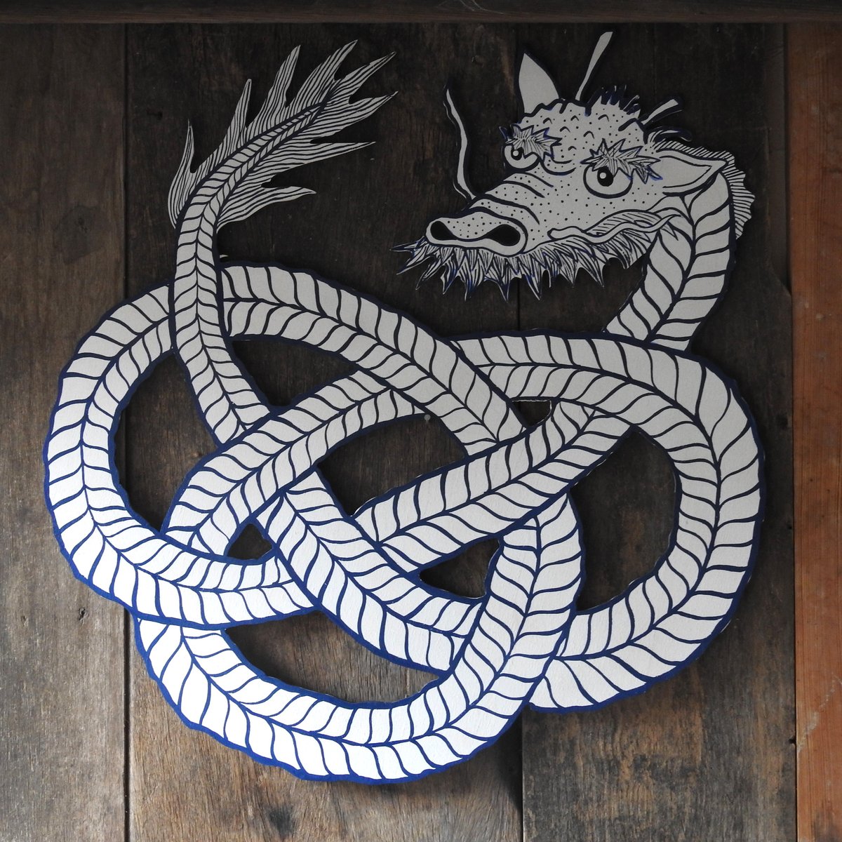 Image of extra large rope knot dragon