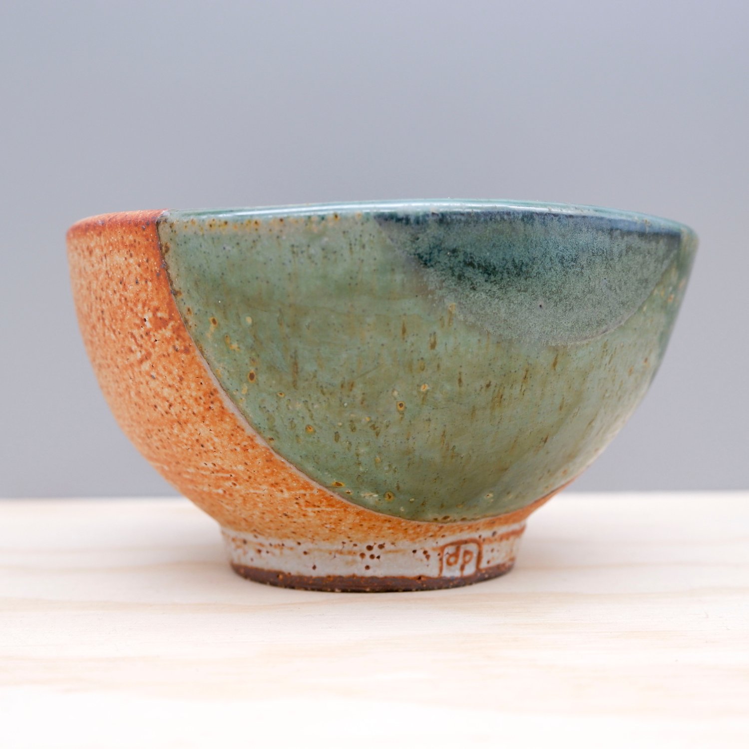 Image of Soda Fired Small Bowl (copper+rust)