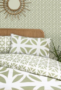 Image 3 of Breeze Duvet Cover Set - British Lichen