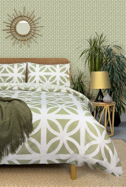 Image of Breeze Duvet Cover Set - British Lichen