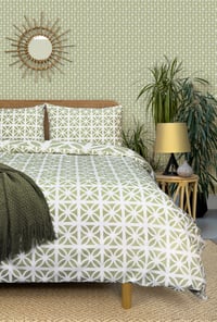 Image 2 of Breeze Duvet Cover Set - British Lichen