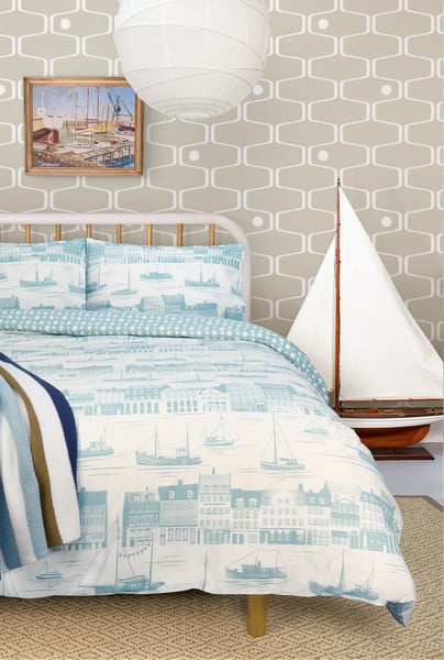 Image of Postcard to Inger Duvet Cover Set - High Tide