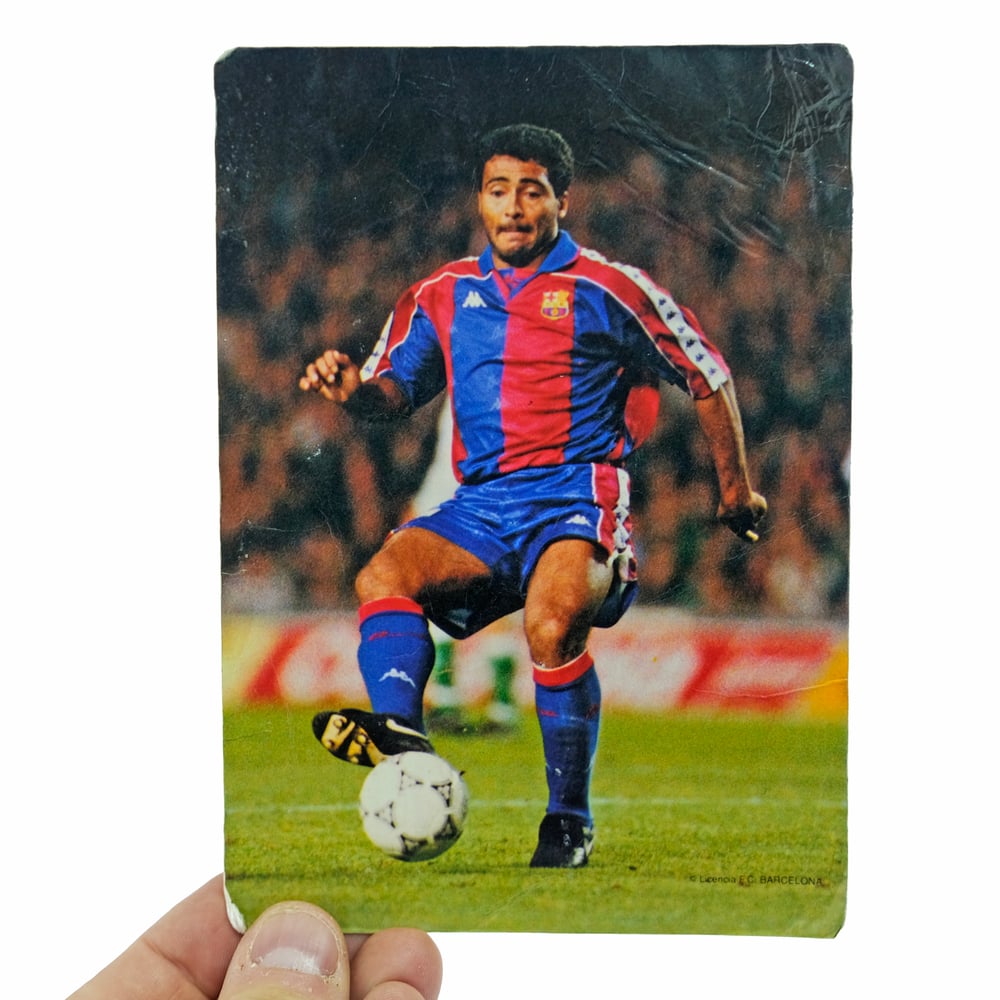Image of Three 90s Barcelona Football Post Cards 