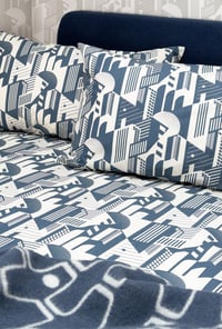 Image 3 of Bauhaus Duvet Cover Set - Washed Denim