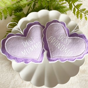Image of Mothers Day Personalised Scallop Heart