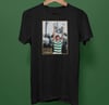 Lisbon Lion Cesar Billy McNeill (Black T-Shirt) Celtic Glasgow 