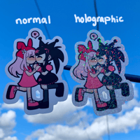Image 2 of Kuromi & My melody sticker
