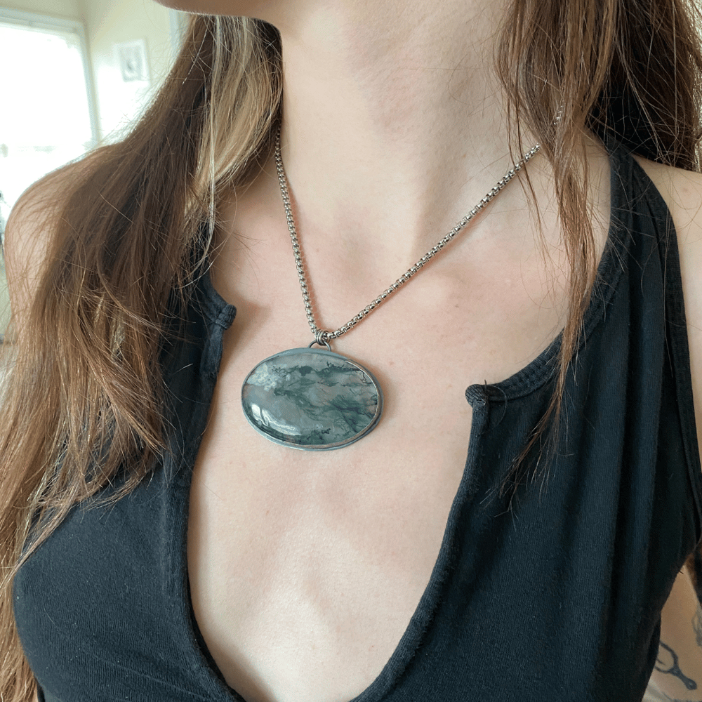 Moss Agate Necklace