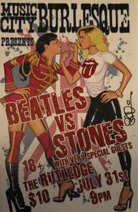 LAST THREE - 11x17 Beatles vs Stones