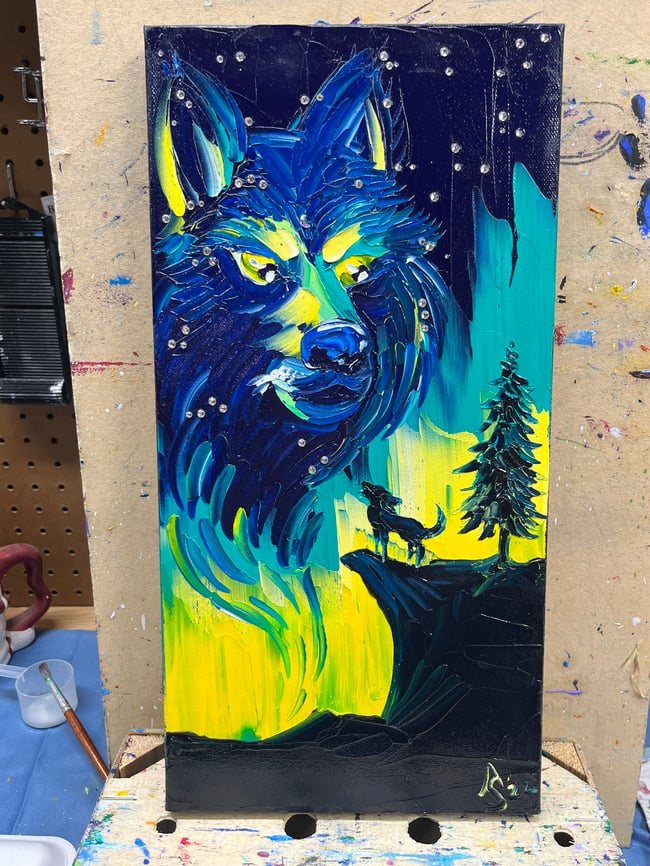 “Watching Over You” - 8”x16” oil on canvas ready to ship TODAY! 