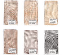 Image 5 of V Front Fishnet Skintone Tights Stockings