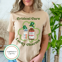 Image 1 of Critical Care Lucky Charms Nurse Tee