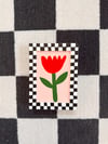 Red Tulip / Checks Frame