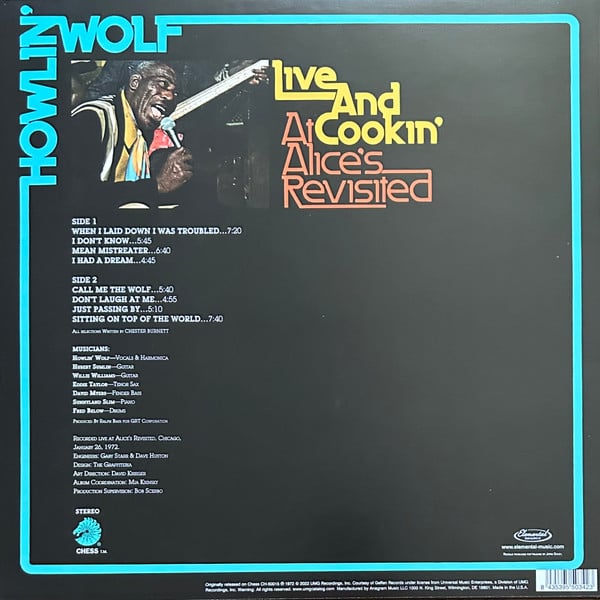 HOWLIN WOLF - Live And Cookin' At Alice's Revisited (RSD EDITION)