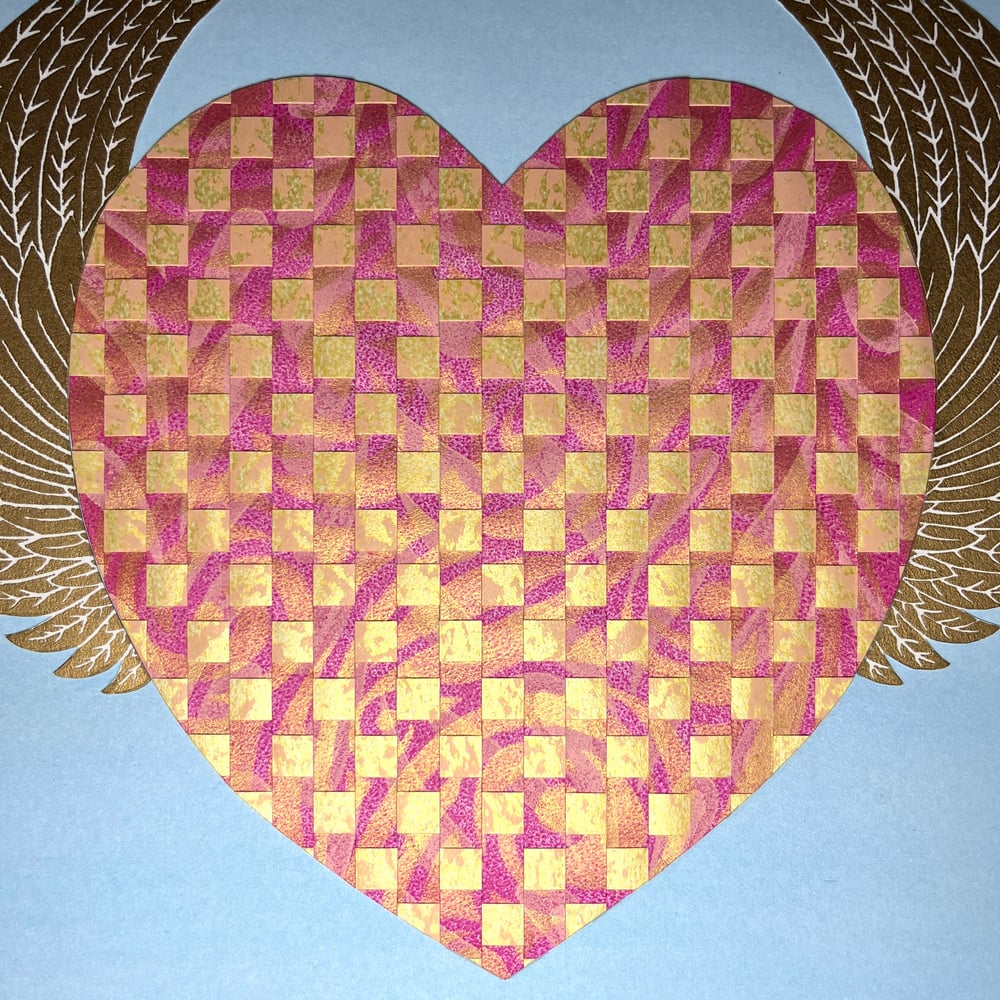 Image of COLLAGE SALE  Woven Heart #5  (Reg. $245. Now 25% OFF... $183.75)