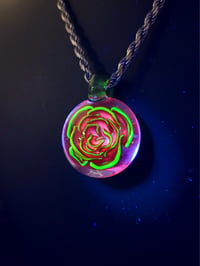 Image 3 of UV reactive rose pendant 🌹🤌