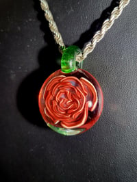 Image 1 of UV reactive rose pendant 🌹🤌