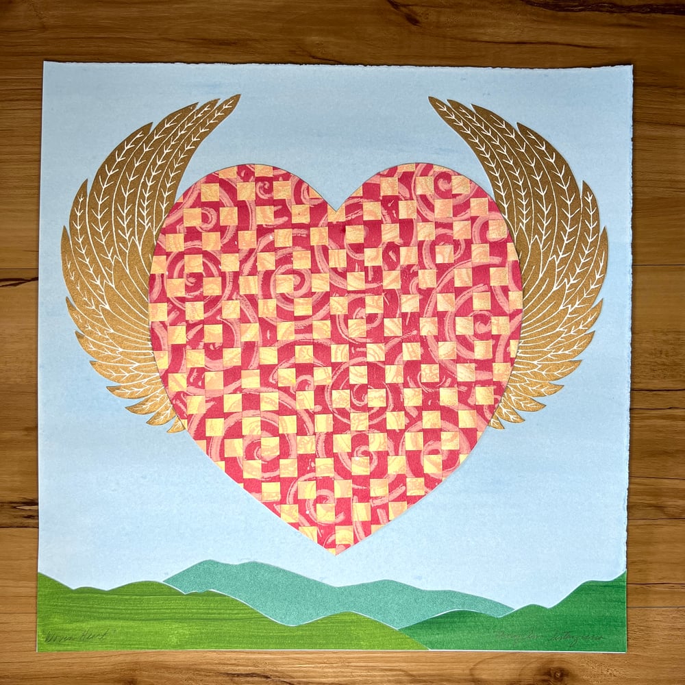 Image of COLLAGE SALE  Woven Heart #3  (Reg. $245. Now 25% OFF... $183.75)