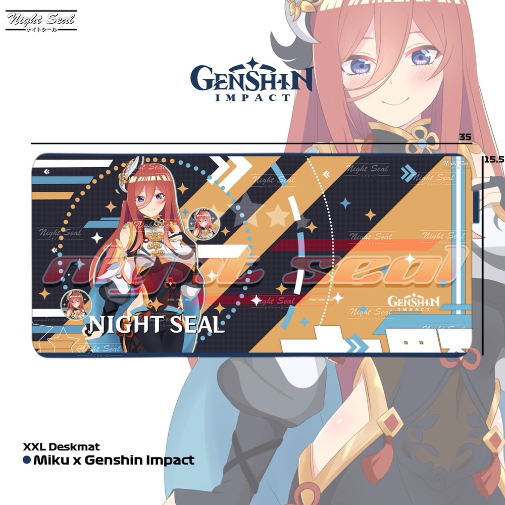 Image of Genshin Impact x WAIFUS / XXL Desk mat