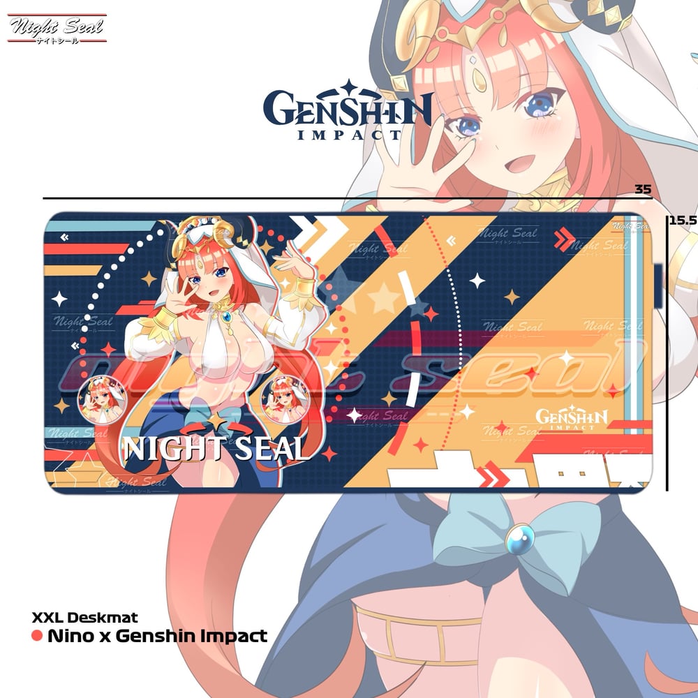 Image of Genshin Impact x WAIFUS / XXL Desk mat