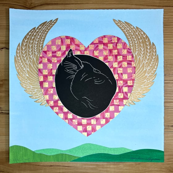 Image of COLLAGE SALE  Woven Heart #6  (Reg. $245. Now 100.00)