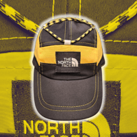 Image 1 of Black/Yellow NORTH FACE 5 panel hat (2/2)