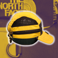 Image 5 of Black/Yellow NORTH FACE 5 panel hat (1/2)