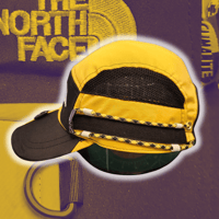 Image 3 of Black/Yellow NORTH FACE 5 panel hat (1/2)