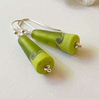 Image 1 of Green Cone Earrings