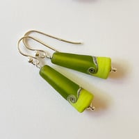 Image 4 of Green Cone Earrings
