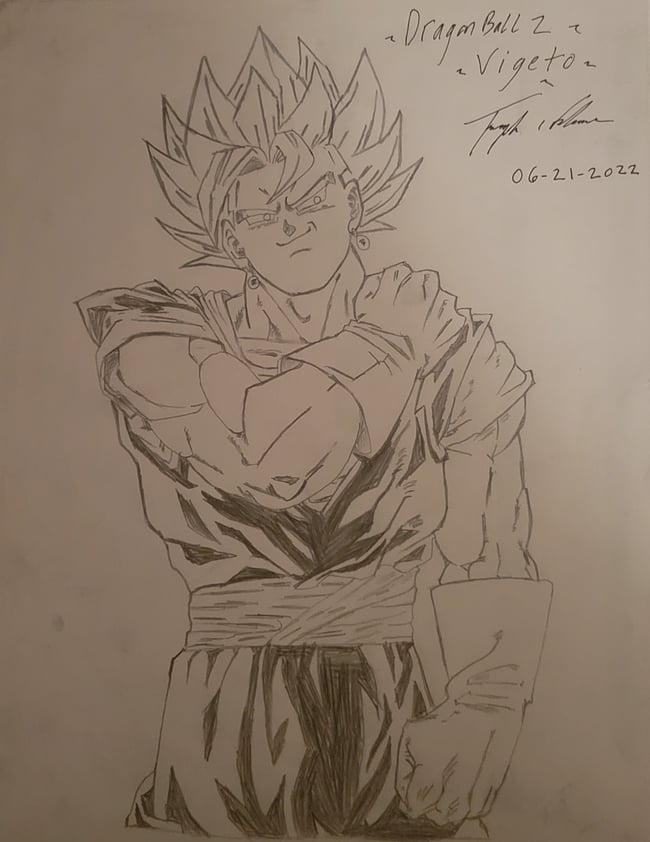 DRAGONBALL Z - VIGETO BARELY GOT A SCRATCH ON THAT SHOULDER