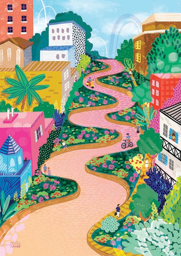 LOMBARD STREET - ART PRINT