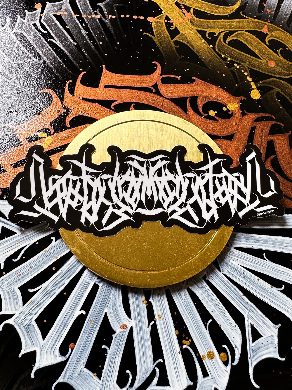Long Calligraphy Sticker