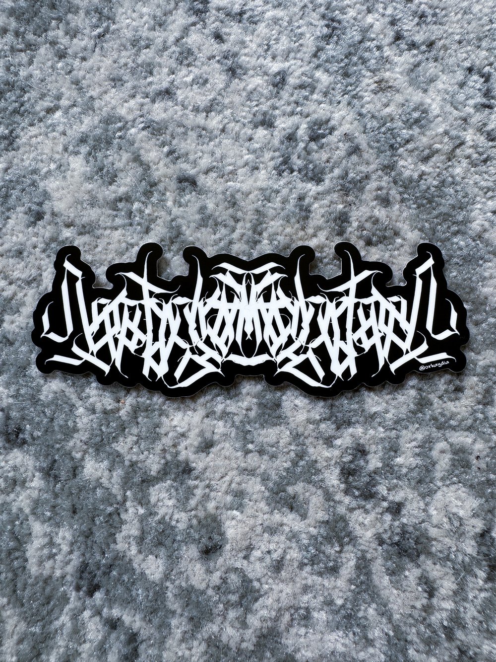 Long Calligraphy Sticker