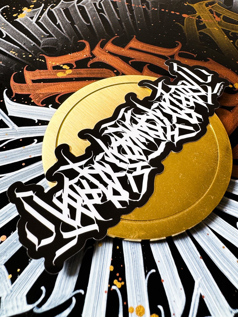Long Calligraphy Sticker