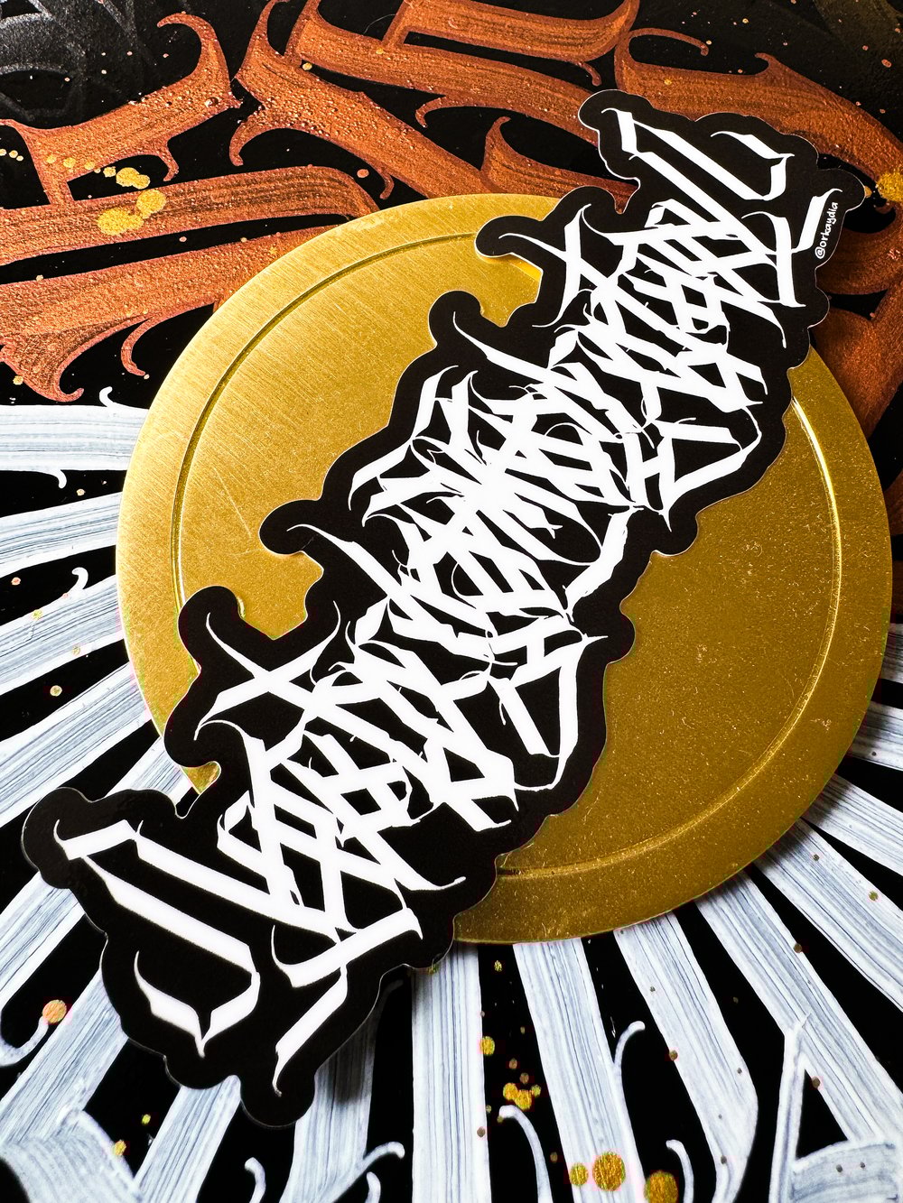 Long Calligraphy Sticker